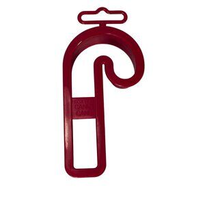 Fox Run Candy Cane Cookie Cutter Red Plastic 4 Inch Christmas Vintage